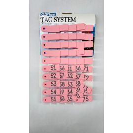 All flex Tags Pink