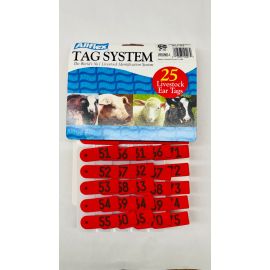 All flex Tags Red