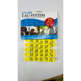 All flex Tags Yellow