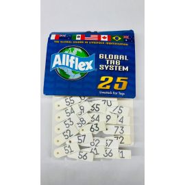 All flex Tags white